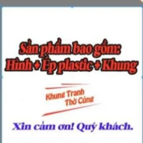 Hình thờ Chúa Xứ Thánh Mẫu Nguyên Nhung + Khung giáng thế , Khung hình cực đẹp