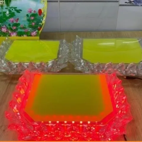 Đế sen pha lê vuông cực đẹp