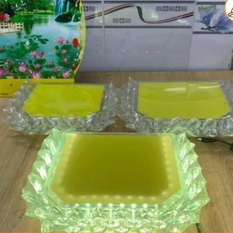 Đế sen pha lê vuông cực đẹp