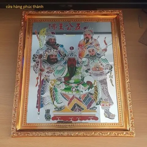 bài vị chạm Ngũ công có hoả tốc