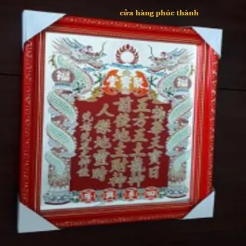 bài vị đỏ Thần tài ông địa có hoả tốc