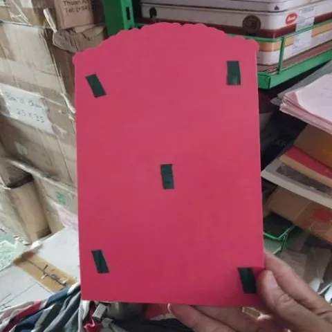 bài vị đỏ thổ địa ( nhựa ) có hoả tốc