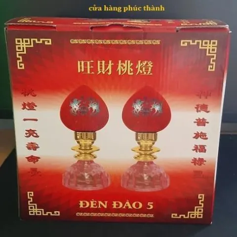 đèn thờ leo tia sáng quả đào số 5 có hoả tốc