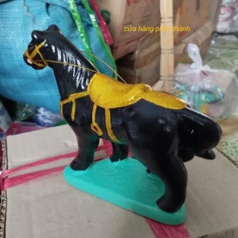 Ông ngựa đất đen thờ cúng 30cm có hoả tốc