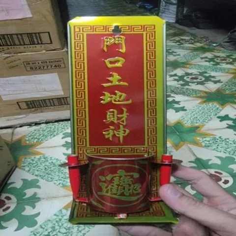 bài vị cắm nhang treo môn khẩu thổ địa tài thần ( nhôm ) có hoả tốc