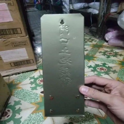 bài vị cắm nhang treo môn khẩu thổ địa tài thần ( nhôm ) có hoả tốc
