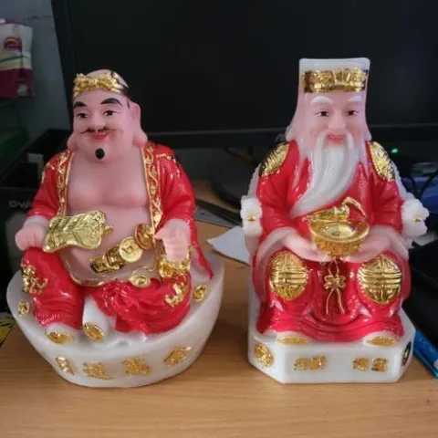 thần tài ông địa đỏ ( bột đá ) có hoả tốc