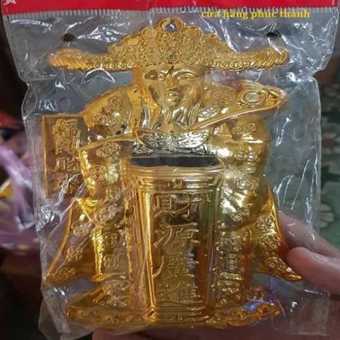 cắm nhang thần tài vàng nhựa treo có hoả tốc
