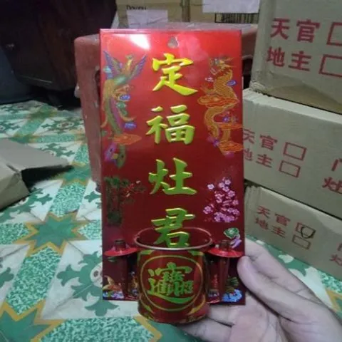 bài vị cắm nhang treo rồng phụng định phúc táo quân ( nhôm ) có hoả tốc