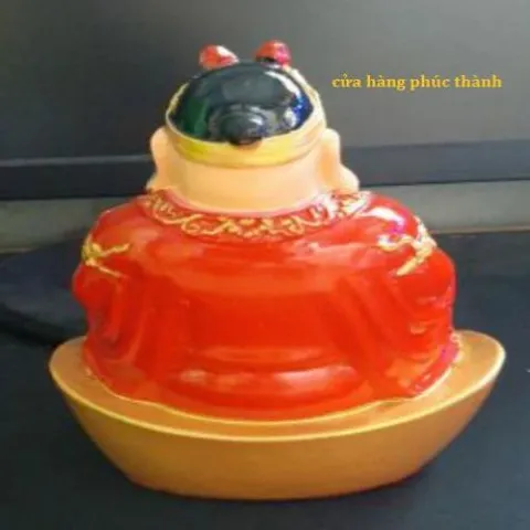 Thần tài ông địa vẽ đỏ ( nhựa ) có hoả tốc
