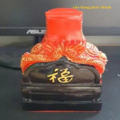 Thần tài ông địa vẽ đỏ ( nhựa ) có hoả tốc