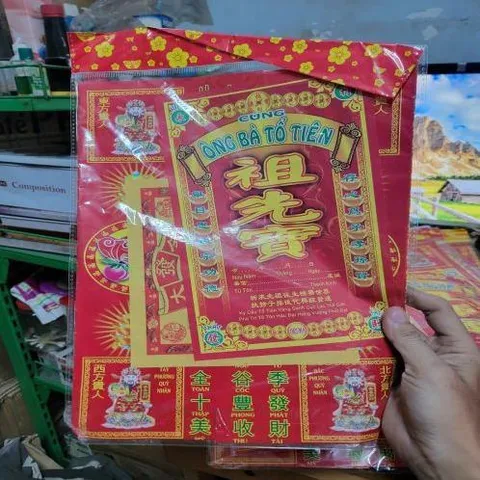 giấy cúng bộ ông bà tổ tiên có hoả tốc