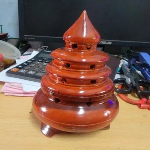 xông trầm gỗ tháp nâu có hoả tốc