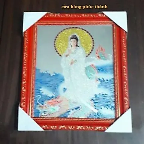 bài vị đỏ Quan âm cưỡi rồng có hoả tốc