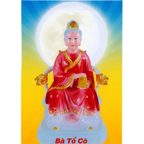 Tranh treo, ảnh thờ BÀ TỔ CÔ nền vàng + Khung ảnh sáng đẹp kích thước khổ A3, A4, A5 cực đẹp