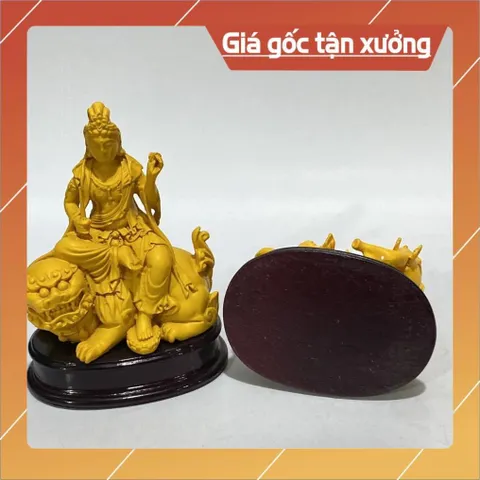 Tượng Ngài Bồ tát Văn Thù - Phổ Hiền Cao 10cm composite 853561