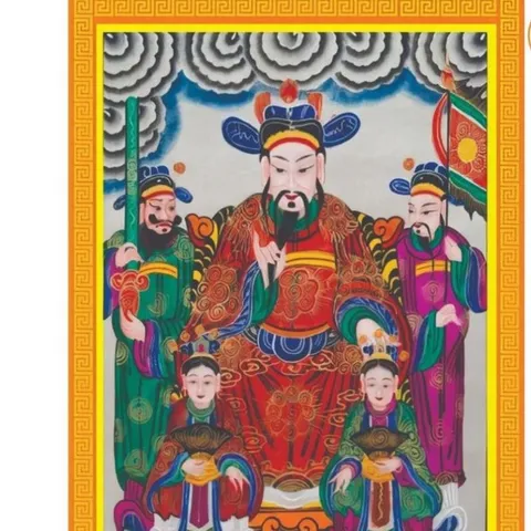 Tranh thờ TỨ PHỦ - có khung cực đẹp