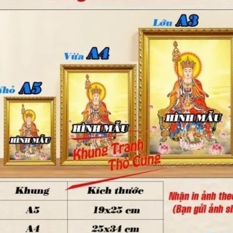 Bài Vị Bà Tổ Cô + khung (Bảo hành gãy, vỡ) - BATOCO02 cực đẹp