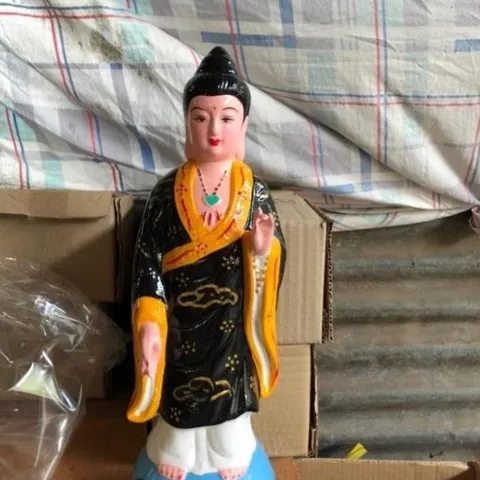 Gieo duyên,  Tượng mẹ địa mẫu diêu trì thánh mẫu 42cm đất nung cực đẹp TẶNG KÈM KINH