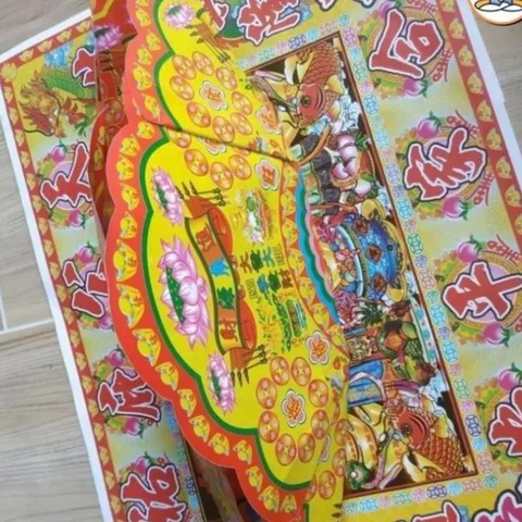 Bộ giấy cúng quan công độ mạng - giấy vàng mã cúng quan thánh đế quân cực đẹp