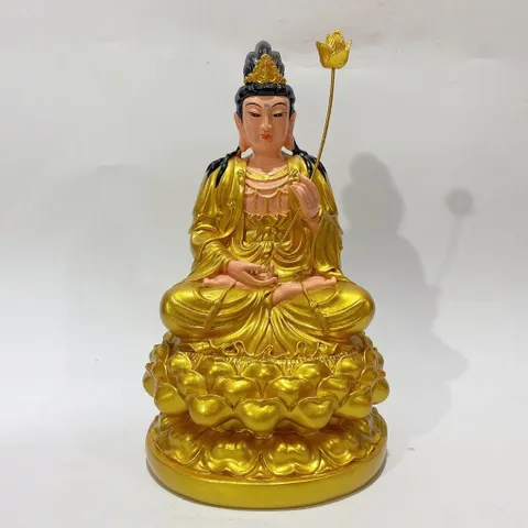 Bộ tượng phật Tam Thánh Tây Phương ngồi 30cm MÀU VÀNG  COMPOSITE cực đẹp