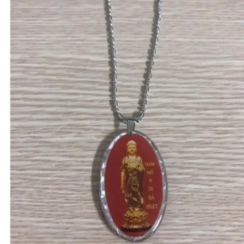 Dây chuyền 2 mặt. phật a di đà và quan âm bồ tát nhiều mẫu khách lựa HM12 853676
