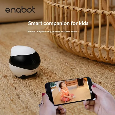 Robot Camera Enabot EBO SE Chính Hãng - Robot camera di chuyển 1080P - Trông trẻ, người già, thú cưng - Đàm thoại 2 chiề