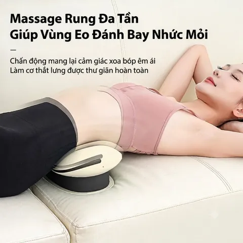 Máy Massage Eo Không Dây Sạc USB | Xung Điện, Túi Khí, Kéo Giãn & Làm Ấm Đa Năng