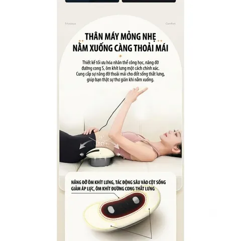 Máy Massage Eo Không Dây Sạc USB | Xung Điện, Túi Khí, Kéo Giãn & Làm Ấm Đa Năng