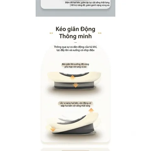 Máy Massage Eo Không Dây Sạc USB | Xung Điện, Túi Khí, Kéo Giãn & Làm Ấm Đa Năng