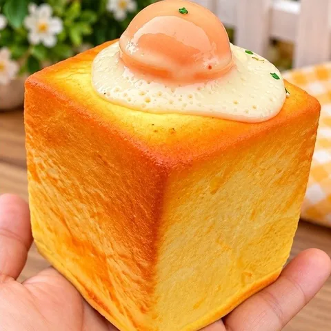 Squishy Bóp Siêu Mểm Siêu Tăng Chậm - Bánh Mì Bơ Sữa Trứng
