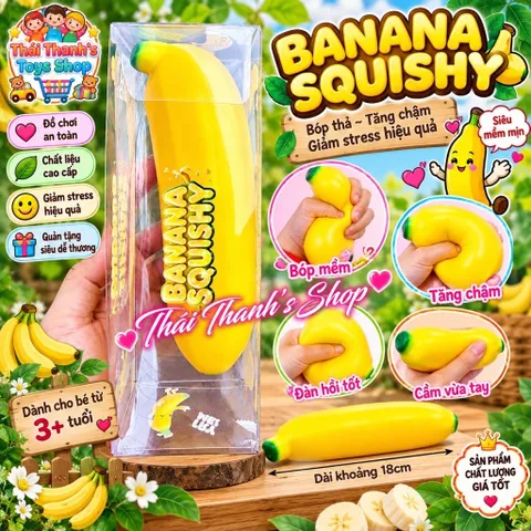 Squishy Bóp Mềm tăng chậm hình quả chuối