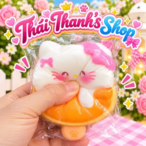 Squishy Bóp Mềm siêu tăng chậm Hello Kitty