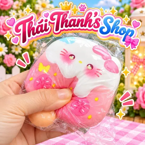 Squishy Bóp Mềm siêu tăng chậm Hello Kitty