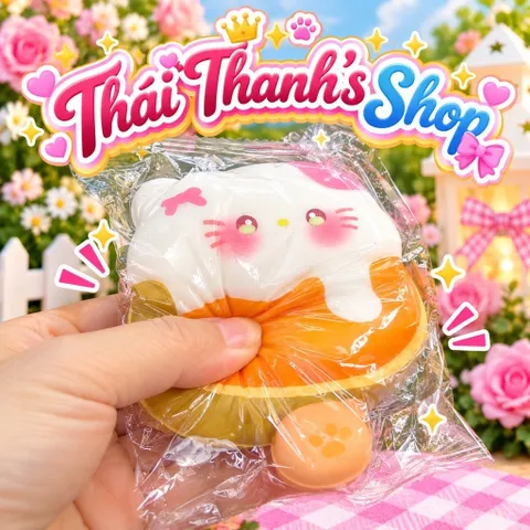 Squishy Bóp Mềm siêu tăng chậm Hello Kitty
