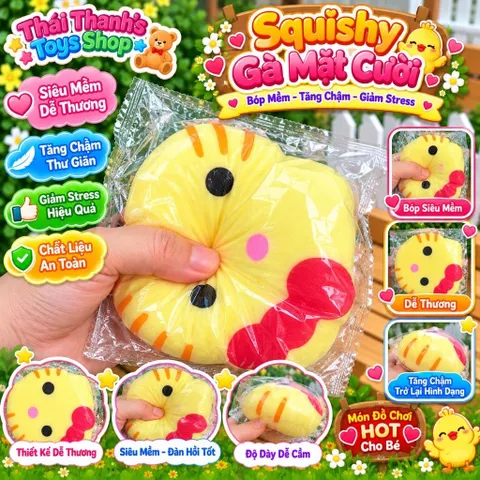 Squishy bóp siêu mềm siêu tăng chậm hình bánh bông lan Hello Kitty