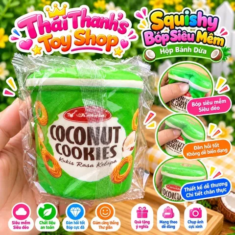 Squishy Bóp Siêu Mềm giảm stress hình Ly Bánh