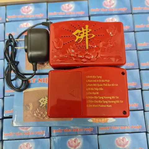 Máy niệm phật 9 bài màu xanh - Có kinh địa tạng hay