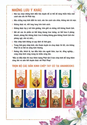 Vở chép các loại Kinh Trắng Trơn Bìa Xanh Mẫu Anan - Sách - Vở Chép Tay Cúng Dường Tam Bảo – Chép Kinh Địa Tạng, Chú Đại Bi, Sám Hối, A Di Đà, Dược Sư, Cầu An