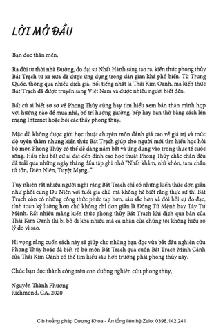 SỔ TAY SÁCH TỰ HỌC PHONG THỦY BÁT TRẠCH - NGUYỄN THÀNH PHƯƠNG
