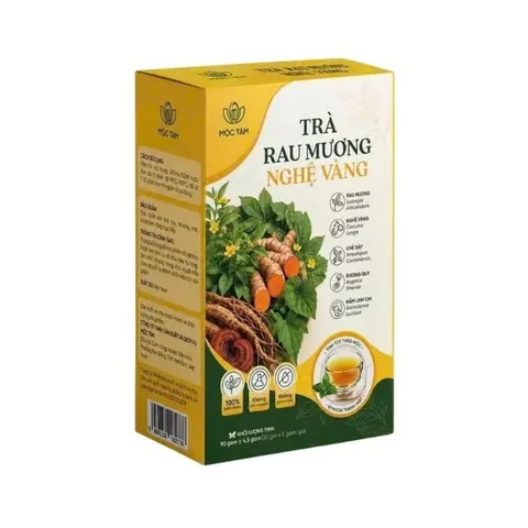 combo 2 Trà Cây Rau Mương Nghệ Vàng Mộc Tâm ( Hộp 30 Gói ) - Hỗ Trợ Các Vấn Đề Dạ Dày, Trào Ngược, HP, Ợ Hơi, Ợ Chua, Đạ 854115