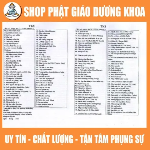 TN36 - Thẻ Nhớ Micro 8G Chép Sẵn 502 Bài Nhạc, Cải Lương, Tuyển Tập Nhạc Phật Giáo Hay Nhất 2025