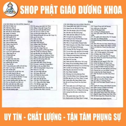TN36 - Thẻ Nhớ Micro 8G Chép Sẵn 502 Bài Nhạc, Cải Lương, Tuyển Tập Nhạc Phật Giáo Hay Nhất 2025