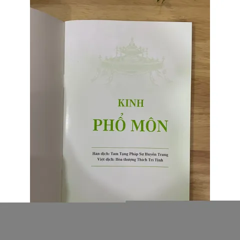 Sổ tay Sách - Kinh Phổ Môn - HT Thích Trí Tinh - Bìa xanh