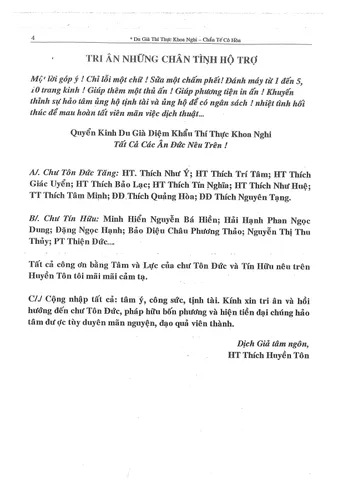SỔ TAY SÁCH DU GIÀ DIỆM KHẨU THÍ THỰC KHOA NGHI -  THÍCH HUYỀN TÔN