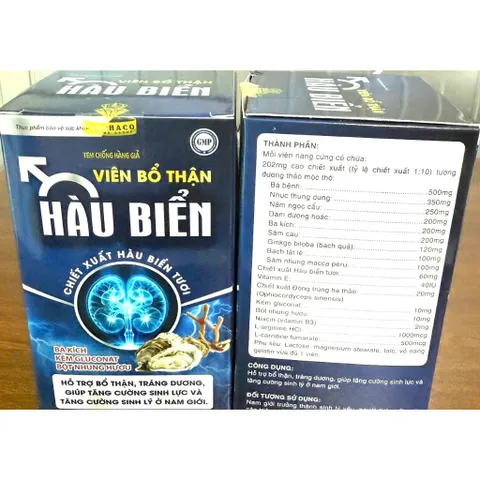 Viên bổ thận hàu biển bổ thận td, st, tăng cường sức khoẻ nam giới, giảm đau lưng mỏi gối 