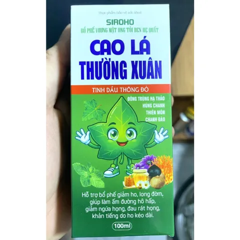 Siroho Bổ Phế Vương Mật ong Tỏi đen Hẹ Quất Cao lá thường xuân Tinh dầu thông đỏ giảm viêm họng, giảm đờm