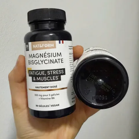 Viên uống Nat&Form Magnésium Bisglycinate |90 viên| Giảm tải stress/Cải thiện chất lượng giấc ngủ & Phục hồi thể lực [S/P Chuẩn Pháp không tem]