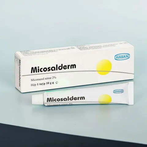 Kem Bôi Trị Nấm Da Micosalderm 2% Hasan Tuýp 10g - Hỗ Trợ Giảm Lang Ben, Hắc Lào, Nấm Kẽ Chân