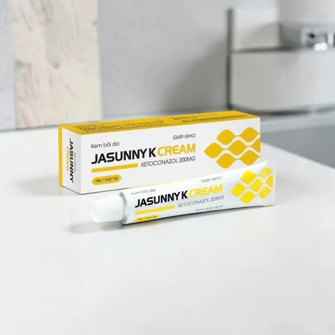 Kem Bôi Trị Nấm Da Jasunny K Cream Tuýp 10g - Hỗ Trợ Trị Lang Ben, Hắc Lào, Viêm Da Tiết Bã